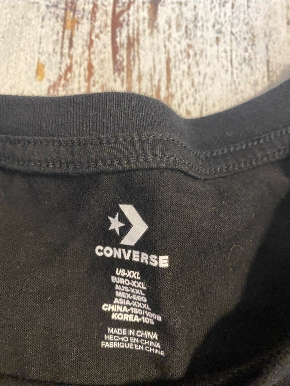 Converse Graphic T-Shirt XXL Black Palm Tree Logo Tee - Picture 5 of 7